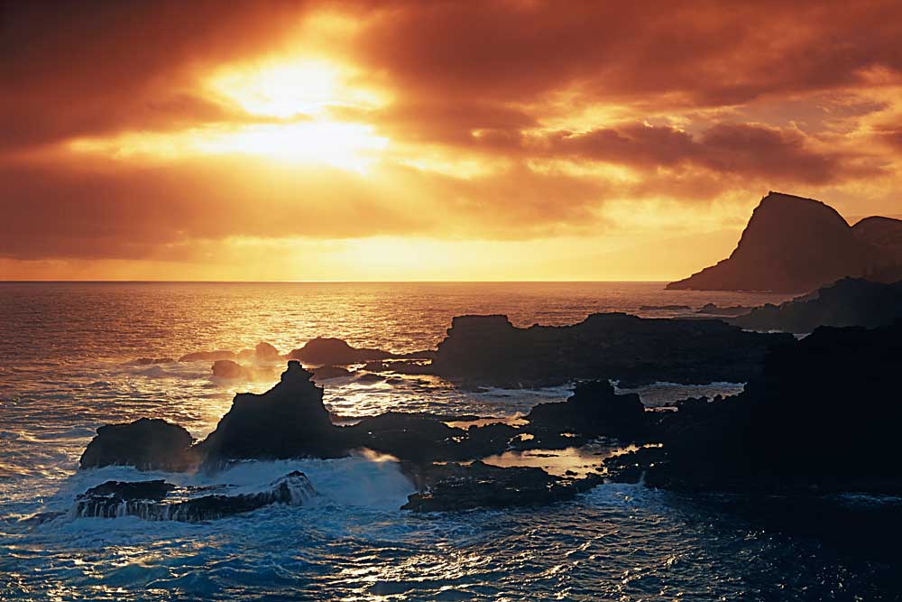 Sunrise from Nakalele Point, Maui, Hawaii # 2414