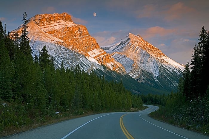 Highway 93, The Icefields Parkway, Banff National Park, Alberta, Canada # 4672